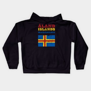 Flag of Aland Kids Hoodie